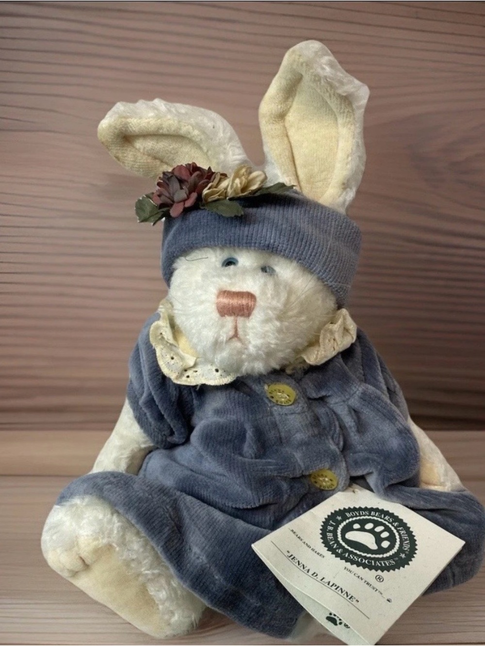 Boyd's Bears and Friends Rabbit-Jenna D. LAPINNE Used with Tags  #916630.